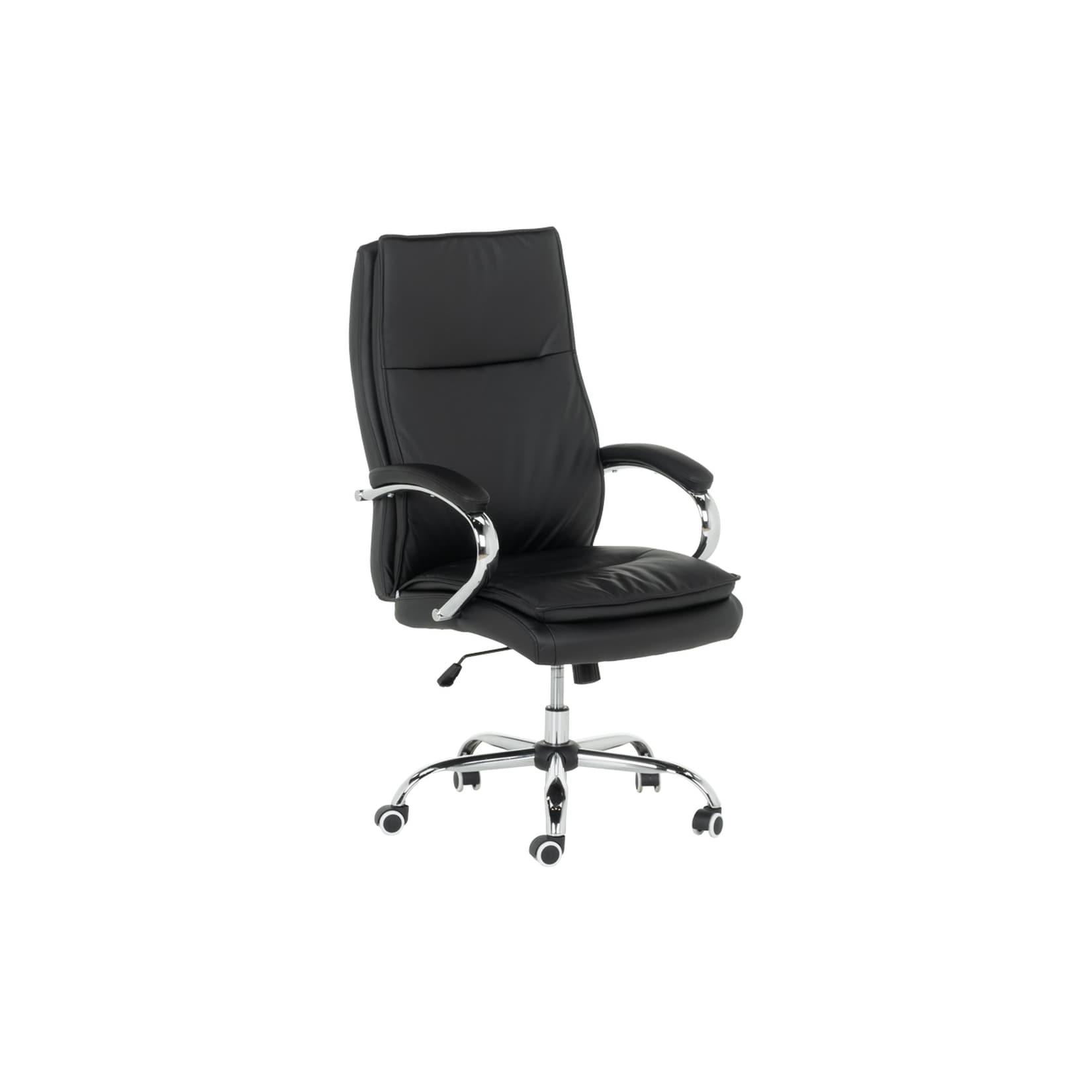 Carmen 6519 Chefsessel mit Kunstleder – Schwarz