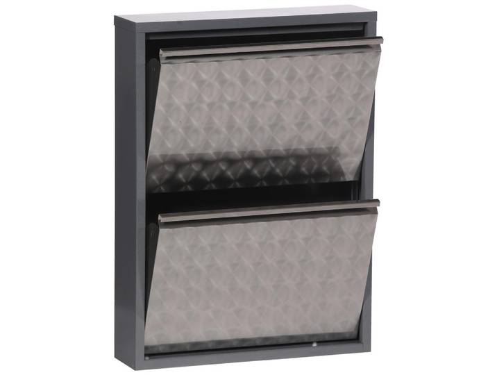 Schuhkipper Mac Grau Metall 2 Klappen B: 50 cm