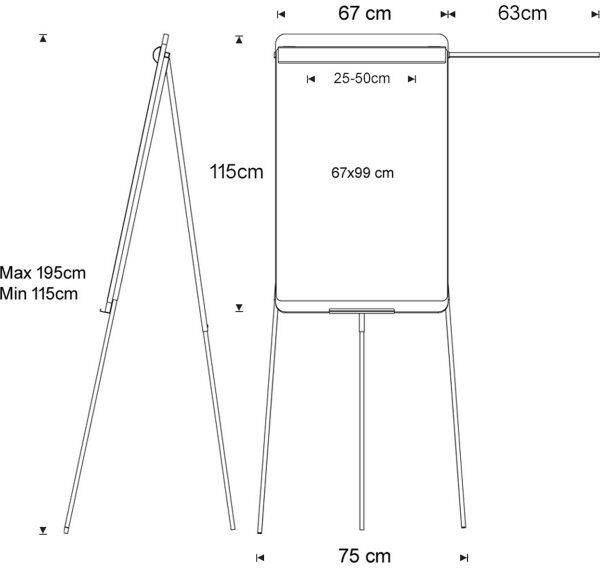 Rocada Natur Flipchart Whiteboard