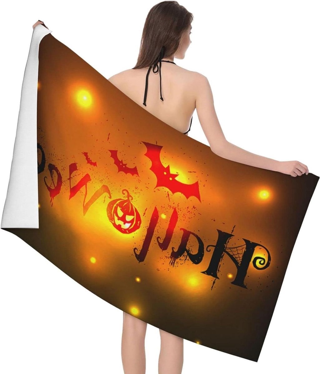 Halloween Thema Strandlaken Microvezel Badlaken - 130 x 80 cm