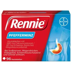 Rennie® Pfefferminz gegen Sodbrennen 96 Kautabletten 96 St