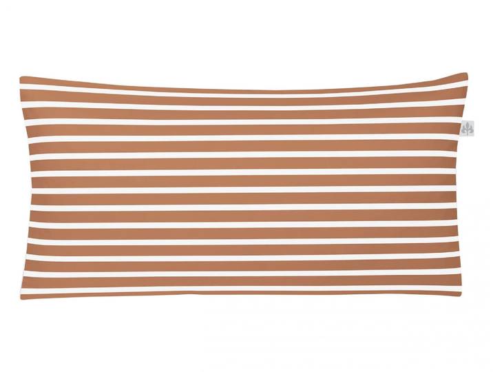 Kissenbezug IRISETTE Nora 8255 , braun (rost), B:40cm L:80cm, Mako-Satin, Obermaterial: 100% Baumwolle, Kissenbezüge, Kissenbezug, zeitlose Instagram-Blogger-Kollektion