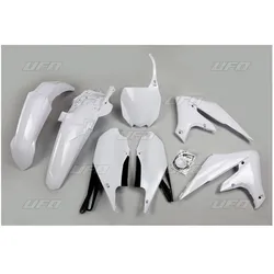 UFO, Motorrad Zubehör, KUNSTSTOFFSET YAMAHA YZF 250 '19-'23, YZF 450 '18-'22 WEISS (YA321E046)