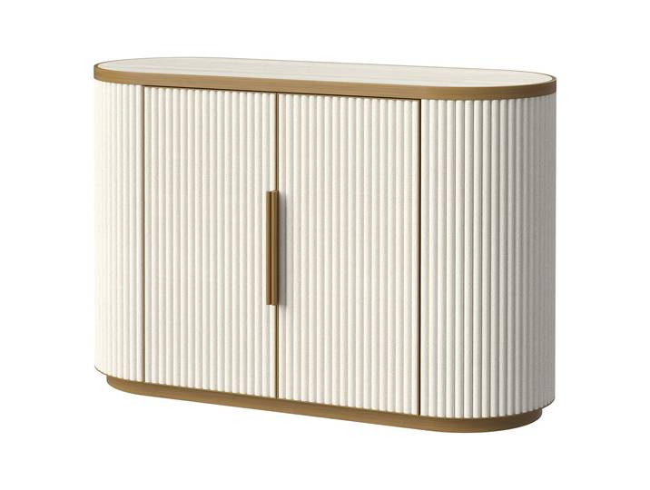 Richmond Dressoir Tivoli Keramiek en stof, 119cm - Wit