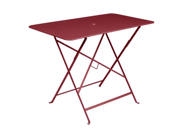 Fermob - Table rectangulaire Bistro - Rouge - Acier peint - Designer Frédéric Sofia