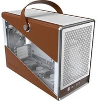 Heritage 30 Pro, Tower-Gehäuse weiß/braun, Tempered Glass
