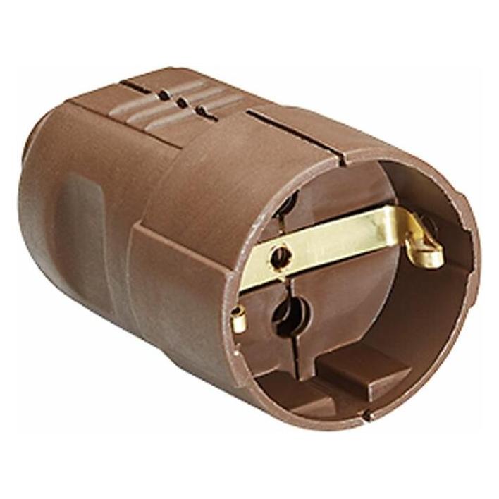 Bachmann earthing contact brown break-proof mountable (912.470)