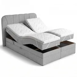 BOXSPRINGBETT Romeo mit elektrischer Matratzenverstellung, 160x200 cm, Grau