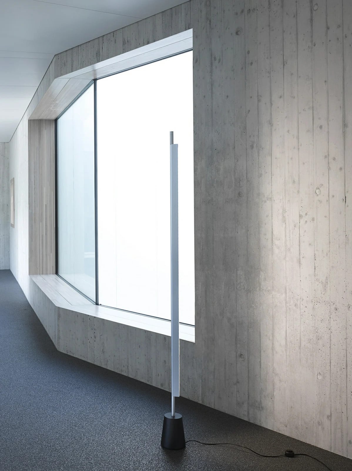 Luceplan Compendium Aluminium LED Vloerlamp met Boogfunctie voor de Woonkamer