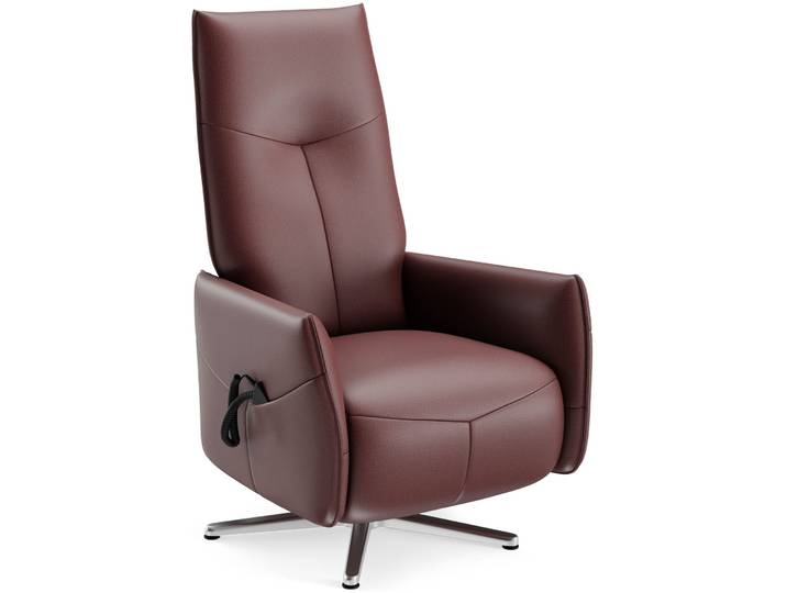 Jura Relaxsessel 18 Torro - Pin. - Farbe: dunkelrot - Material: Leder - Möbel Konfigurator: Traummöbel individuell zusammenstellen - 325