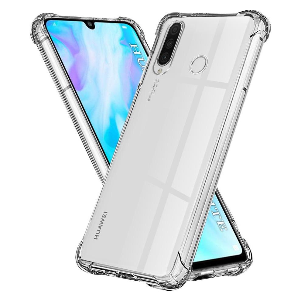 Techsuit - Shockproof Clear Silicone - Huawei P30 Lite / P30 Lite New Edition - Clear (Huawei P30 Lite, Huawei P30 Lite New Edition) (56344465)