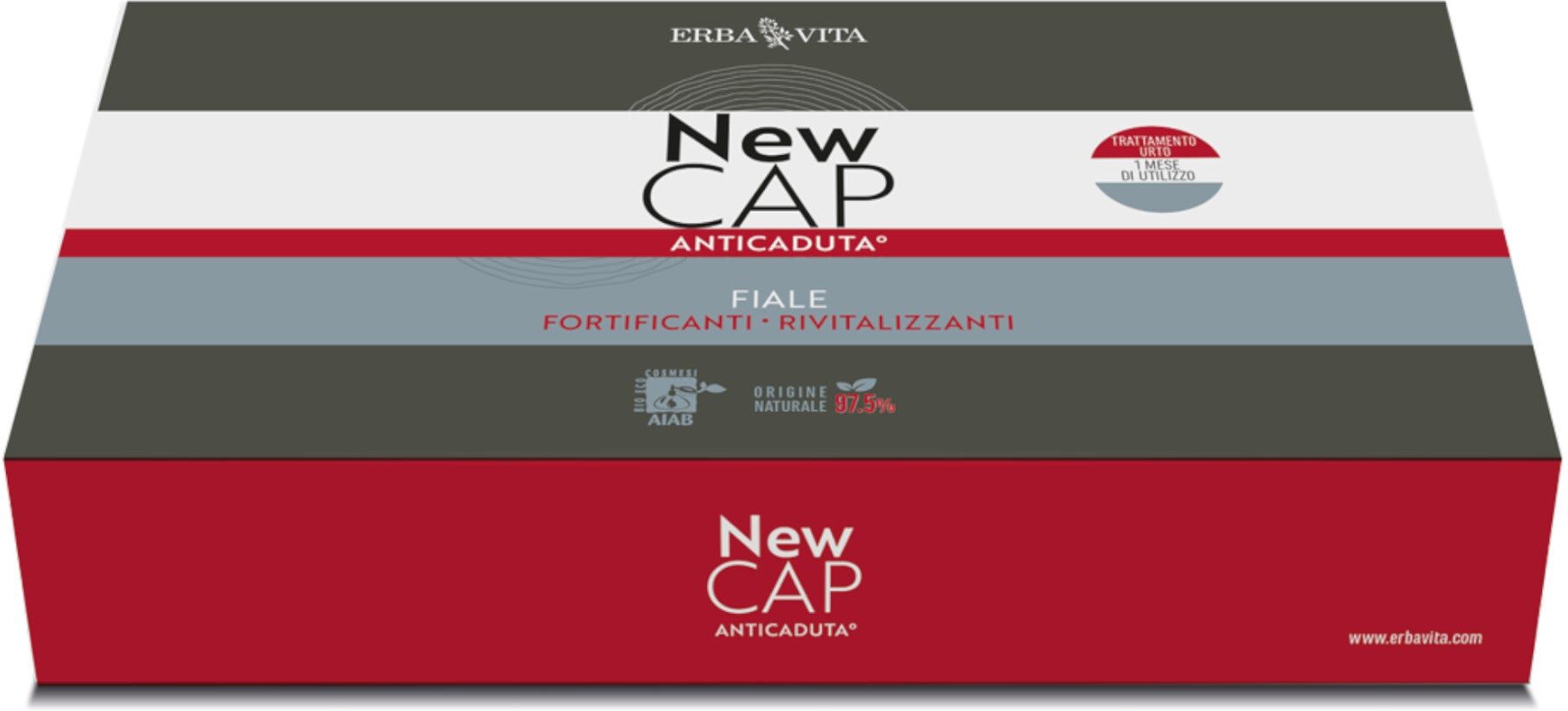 ERBA VITA New Cap - Coadiuvante Anti Caduta 12 Fiale Da 10ml 