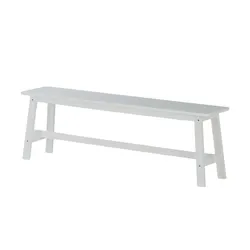 Bank aus Massivholz Siro , weiß , Maße (cm): B: 29 H: 45