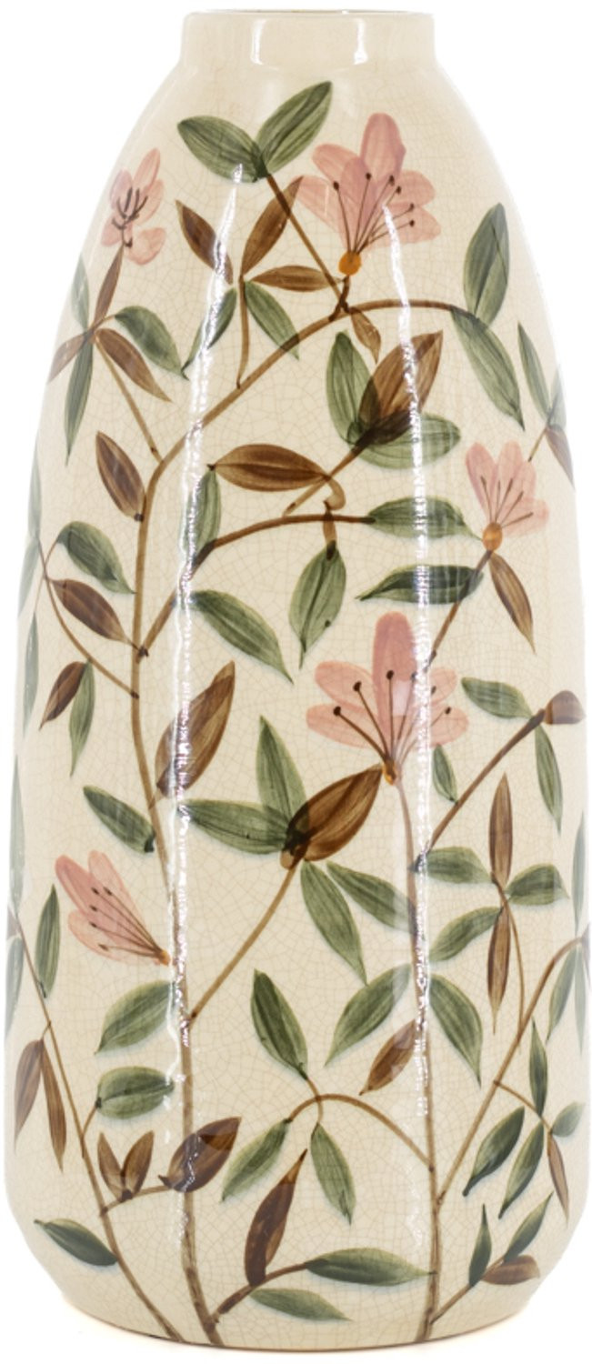Handgeschilderde aardewerk vaas Sakura L