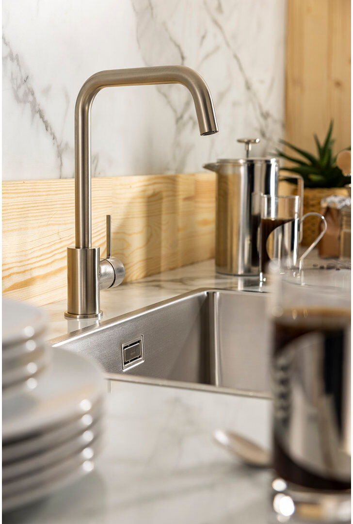 Abode Designs Vigour Kitchen Faucet Side Spray Brushed Nickel 19.6cm