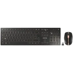 Cherry Tastatur-Maus-Set »DW 9100 SLIM« schwarz schwarz