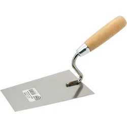 JUNG, , Henkelmann Kellen-Set mit Holzheft Putzkelle Glättekelle Maurerkelle Stahl