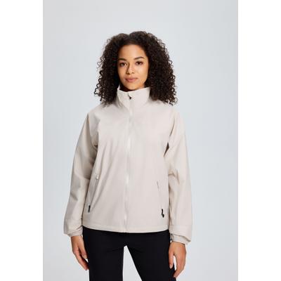 Outdoorjacke DACHSTEIN "Dachstein Jacke Flachau", Damen, Gr. M, kitt, Stoff, 100% Polyamid, normal, Jacken Outdoorjacke