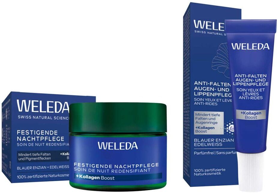 Weleda Blauer Enzian & Edelweiss: Nacht-, Augen- & Lippenpflege