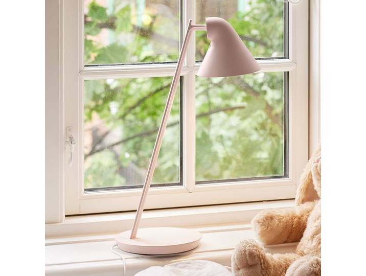 NJP Mini Tischleuchte Soft Rose - Louis Poulsen - Wohnzimmer - Design - Metall - Mit Schirm