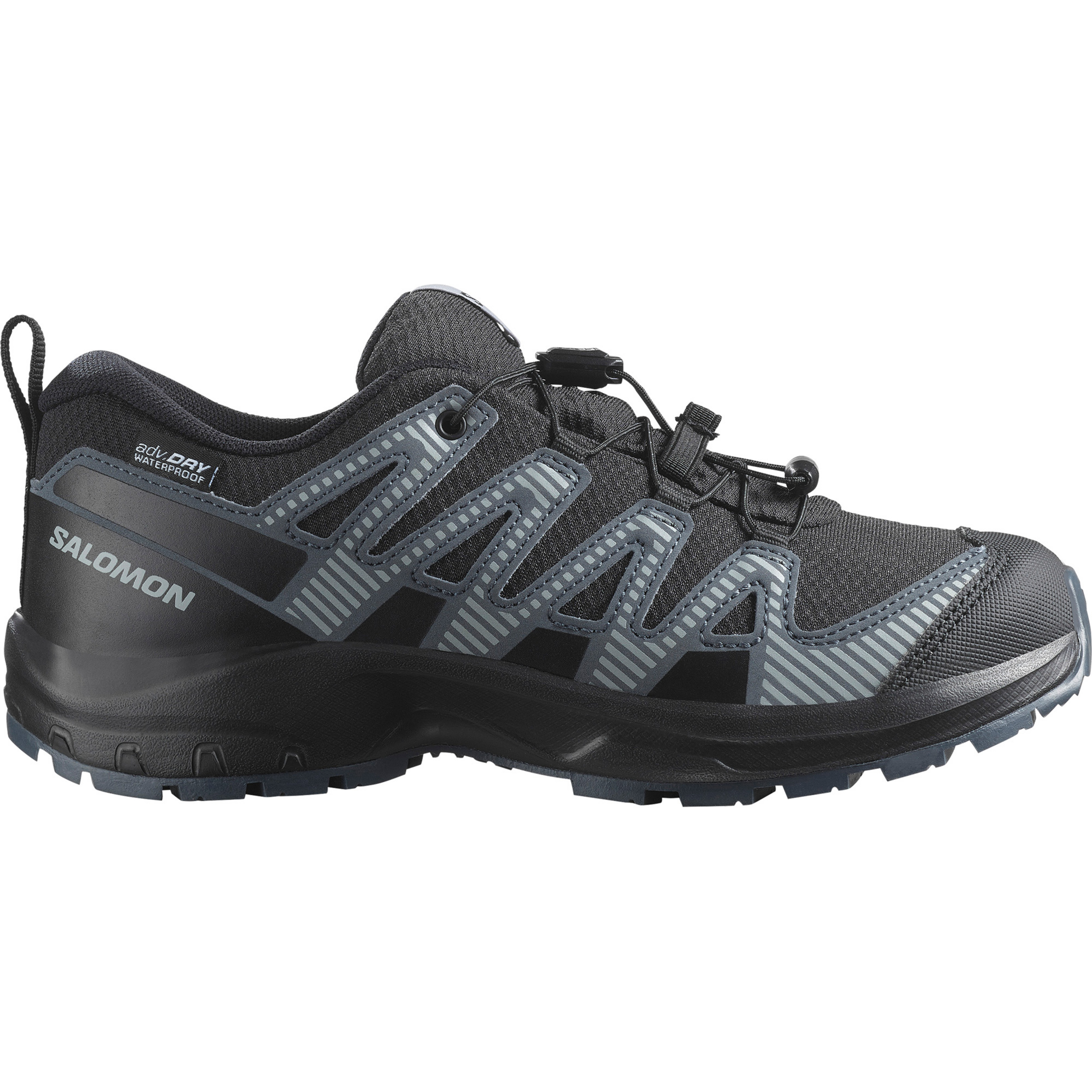 Salomon XA Pro V8 WP Kinder Trailrunningschuhe schwarz Größe 32 Trekking Wasserdicht