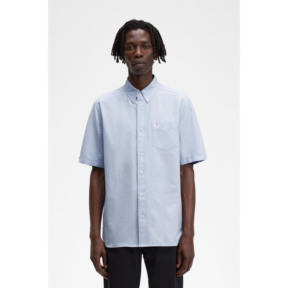 Fred Perry Herren Kurzarm-Oxfordhemd