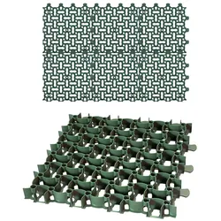BigDean 6X Rasengitter Paddockplatte 50x50 cm Rasenmatten Rasenwaben Kiesgitter Parkplatzrasen 1,5 m2