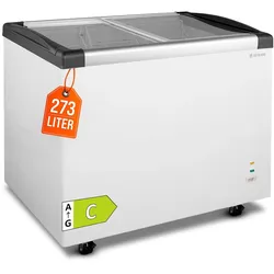 GastroHero Tiefkühltruhe ECO 350 mit Glasschiebedeckel – robuste Bauweise, leiser Betrieb & energieeffizient