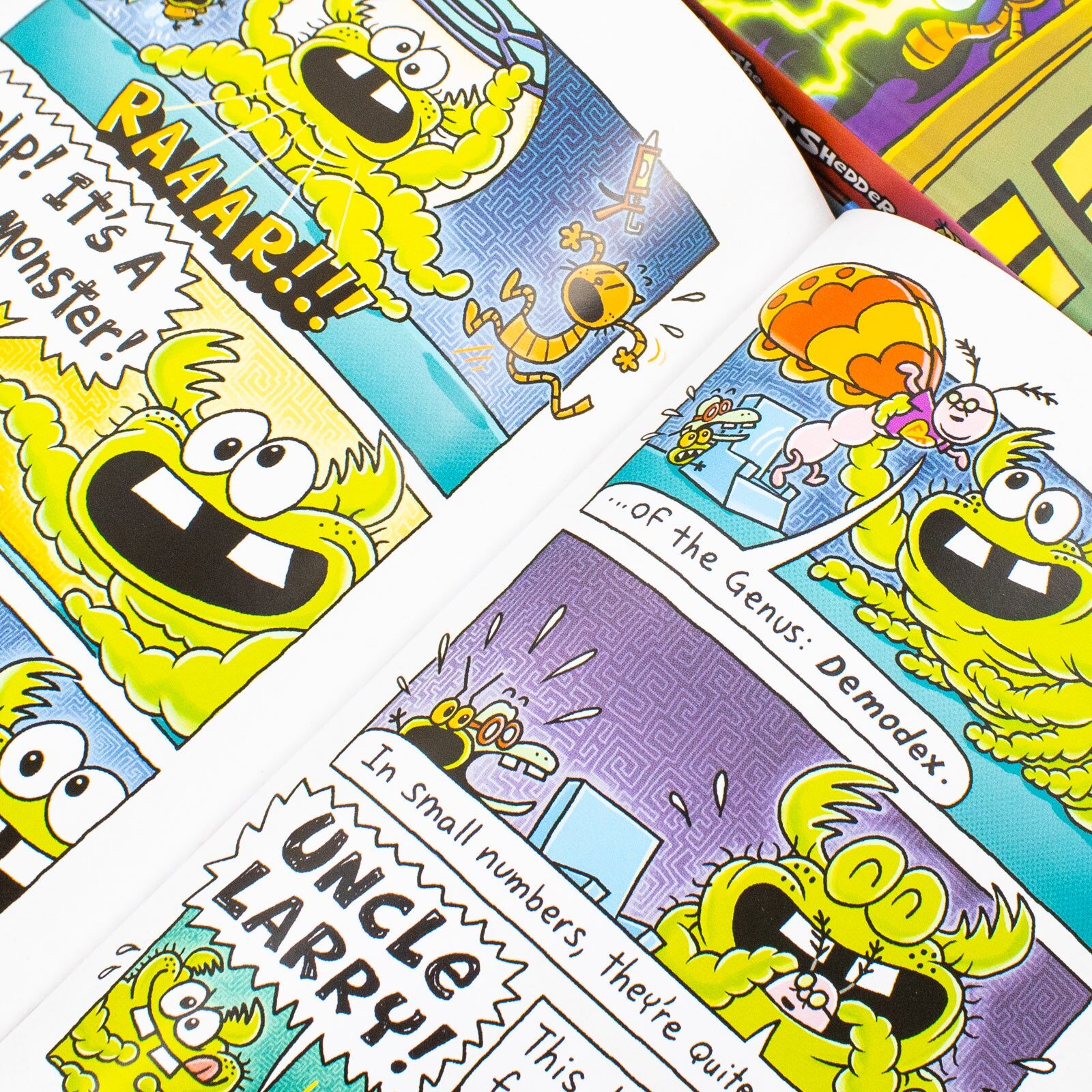 Scholastic Dog Man Series 11-13 Collection 3 Books Set By Dav Pilkey (Twenty Thousand Fleas Under the Sea, The Scarlet Shedder & Big Jim Begins)
