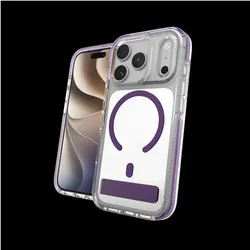 Zagg Case Santa Cruz Snap Kickstand with Camera Button Apple iPhone 18 Pro / 17 Pro - Fresh Purple (Apple iPhone 17 Pro, Apple iPhone 18 Pro), Smartphone Hülle, Violett