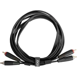 UDG U97001BL RCA-RCA CABLE SET BLK STRA 1.5M (1.50 m, Cinch Kabel), Audiokabel