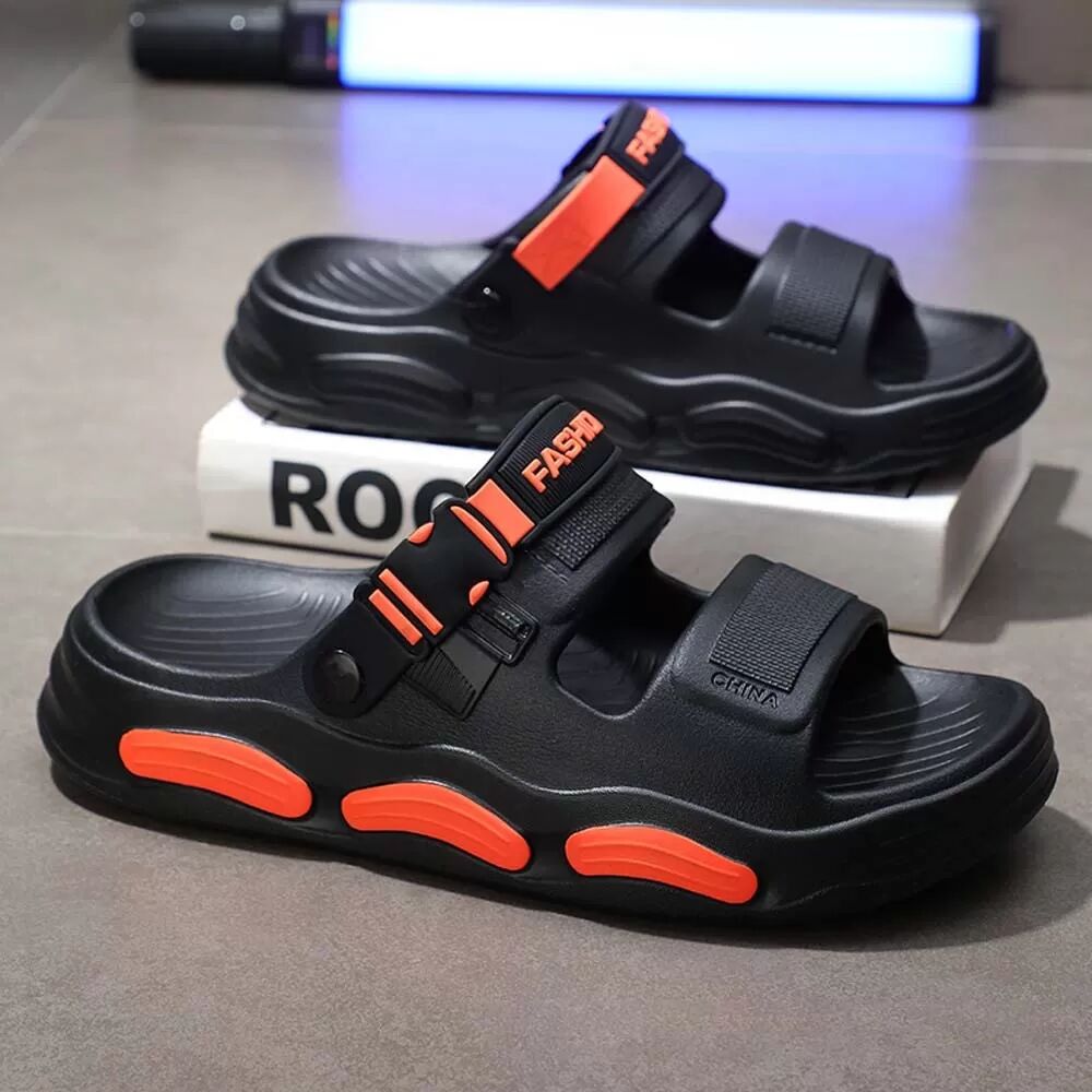 INF Herren Sport Sandalen: Bequeme, rutschfeste & atmungsaktive Sommer Badeschuhe M