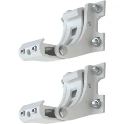 2er-Set Wandhalterung für Markise H122, H123, Wandkonsole Wandmontage Adapter ~ weiß
