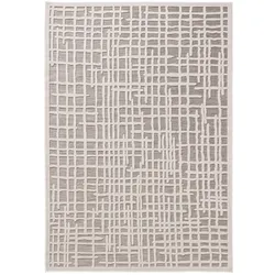 benuta Basic In- & Outdoor-Teppich Flora Grau 120x170 cm - Teppich für Balkon, Terrasse & Garten