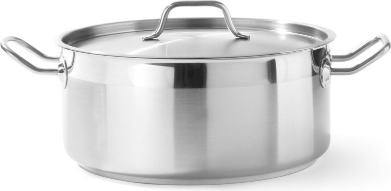 HENDI Profi Line Braadpan met deksel, roestvrij staal, 7,5 liter, 280 x 120 mm