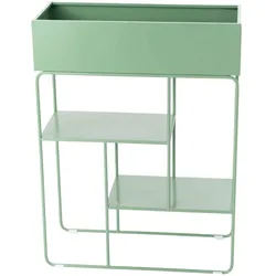 Pflanzenhalterkonsole in Grün 60x25x80 - Rechteck Metall Amadeus 60x25 cm