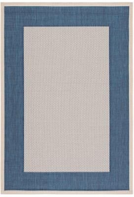 SAFAVIEH Courtyard Sherrie Border Indoor/ Outdoor Waterproof Patio Backyard Rug