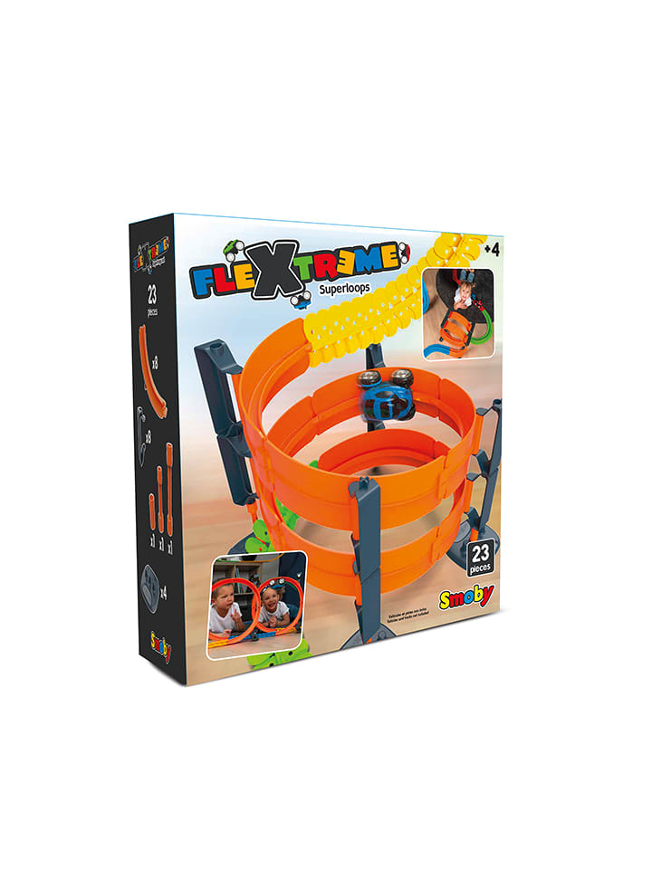 Smoby 23tlg. Rennbahn-Set "FleXtreme Superlooping" - ab 4 Jahren - onesize
