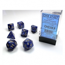 Chessex Würfel - Scarab Royal Blue/gold (7-Würfelset) 292532