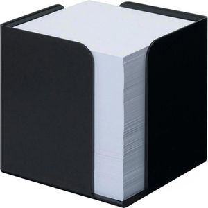 Jalema Zettelbox Re-Solution, schwarz, 9,5 x 9,5 cm, gefüllt mit 850 Notizzetteln, aus Kunststoff