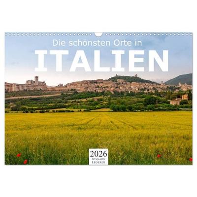 Die schönsten Orte in Italien. (Wandkalender 2026 DIN A3 quer), CALVENDO Monatskalender