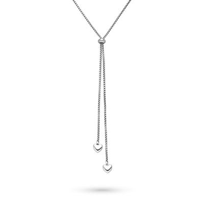 Lange Kette TAMARIS "Schmuck Geschenk Edelstahl Halskette Tiny Steel Heart, Herz", silber (edelstahlfarben), Halsketten, Damen, Edelstahl, L: 80 B: 1,8mm, B:1,8mm