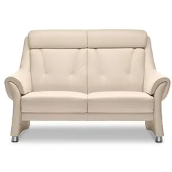 Segmüller Werkstätten Sofa 2-Sitzer Toulon Leder Weiß