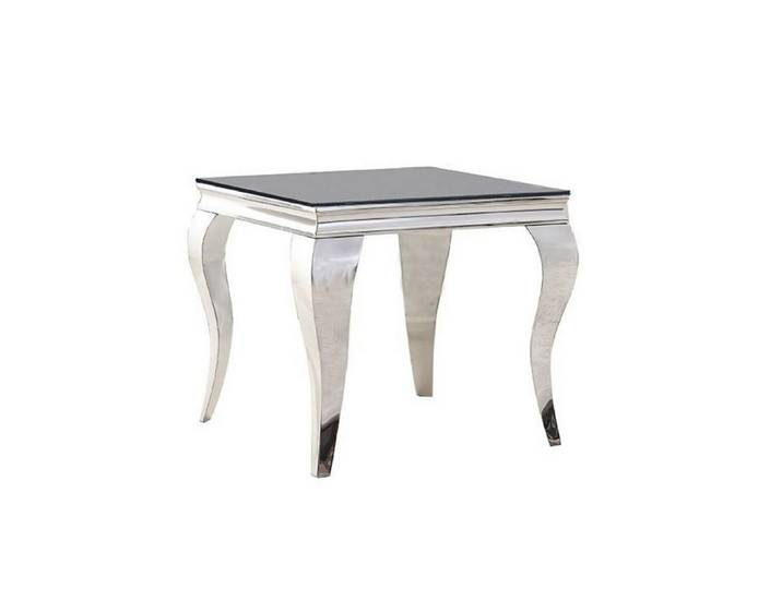 alesvelt Beistelltisch MILANO Marmoroptik Gold 60x60x55 cm (1-Tisch), 60 x 60 x 55 cm