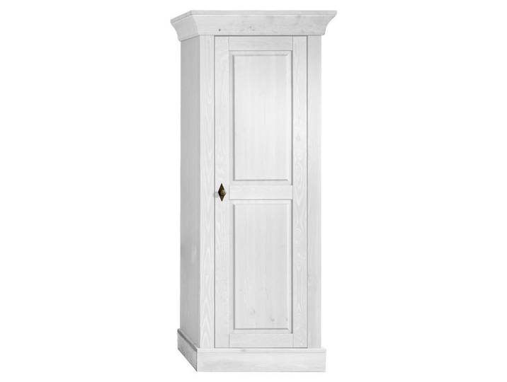 Boxxx Schrank, Weiß, Holz, Kiefer, massiv, 3 Fächer, 65x163x45 cm, Beimöbel erhältlich, Holzmöbel, Holzschränke, Kleiderschränke Holz