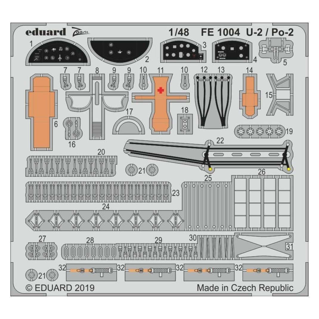 Eduard U-2 / Po-2 for ICM (FE1004)