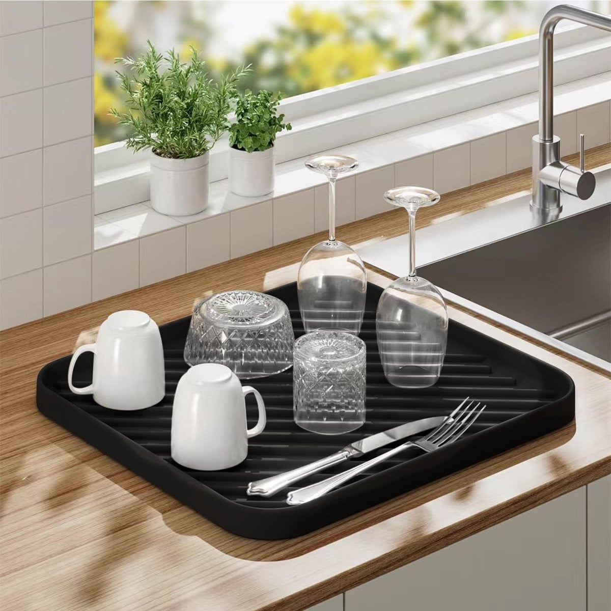 Omgoods - Silicone Organizer Tray voor Aanrecht en Badkamer - Multifunctionele Opbergoplossing