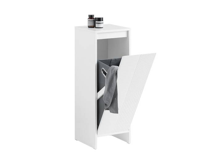 SoBuy Wäscheschrank Weiß, 30x87x30 cm, Haushalt & Reinigung, Wäschepflege, Wäschekörbe & Wäschetonnen