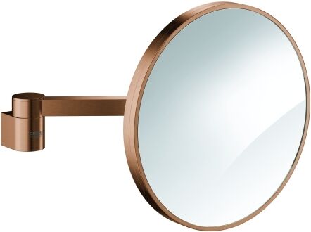 Miroir cosmétique Grohe Selection 41077DL0, grossissement x7, fixation murale, sans éclairage, finition brossée « coucher de soleil chaud »