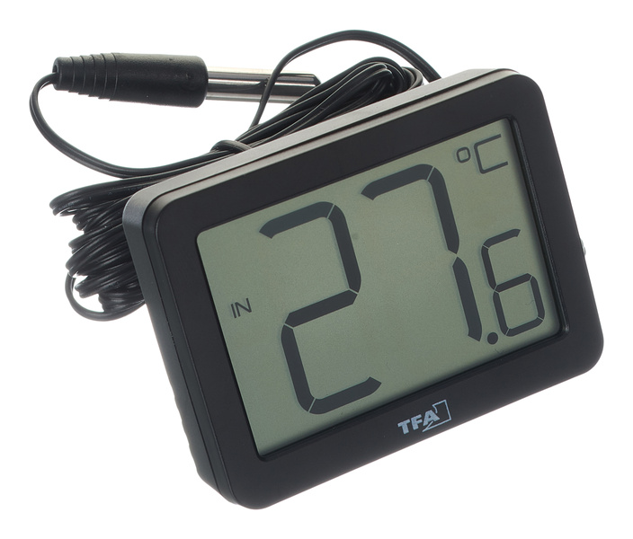 TFA Digital In-Outdoor Thermometer Black